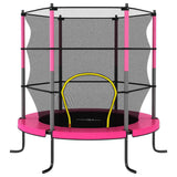 vidaXL Trampoline met veiligheidsnet rond 140x160 cm blauw