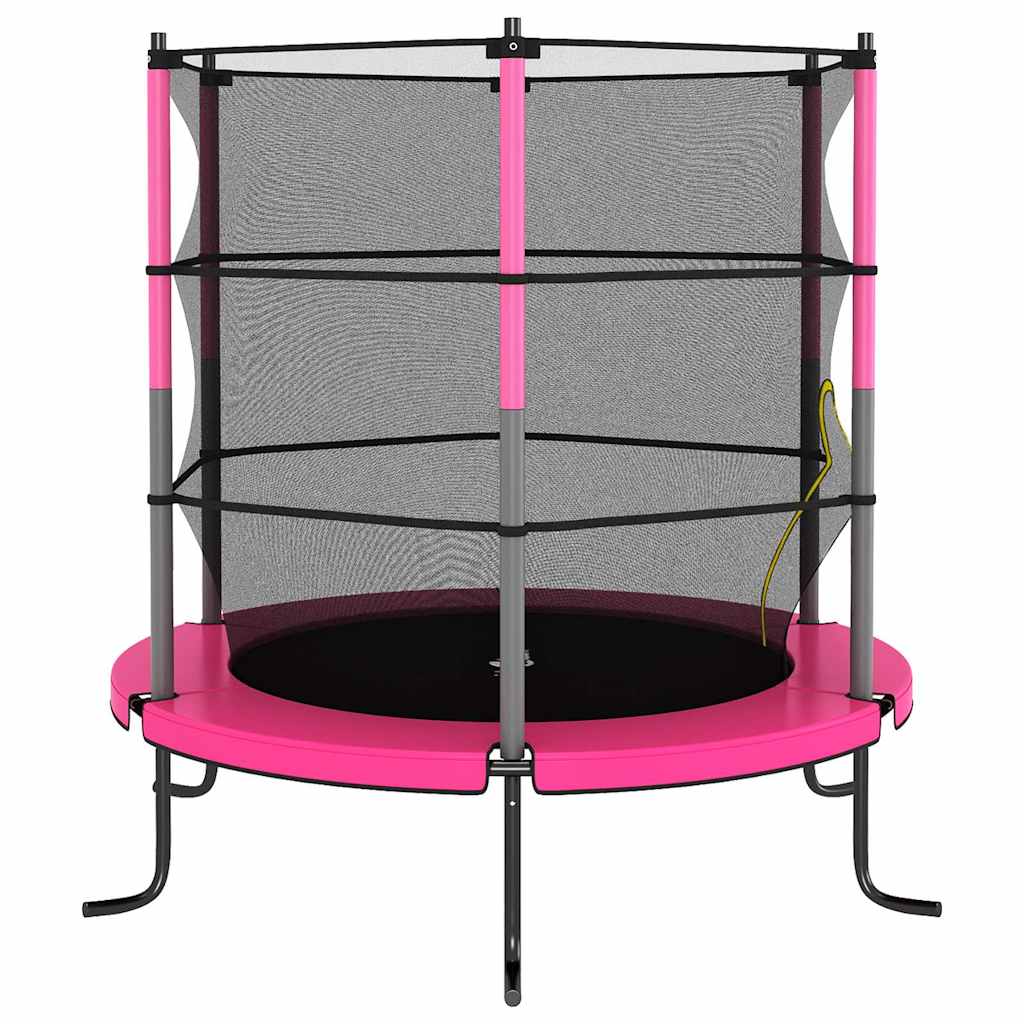 vidaXL Trampoline met veiligheidsnet rond 140x160 cm blauw