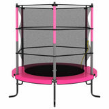 vidaXL Trampoline met veiligheidsnet rond 140x160 cm blauw