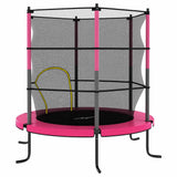vidaXL Trampoline met veiligheidsnet rond 140x160 cm blauw