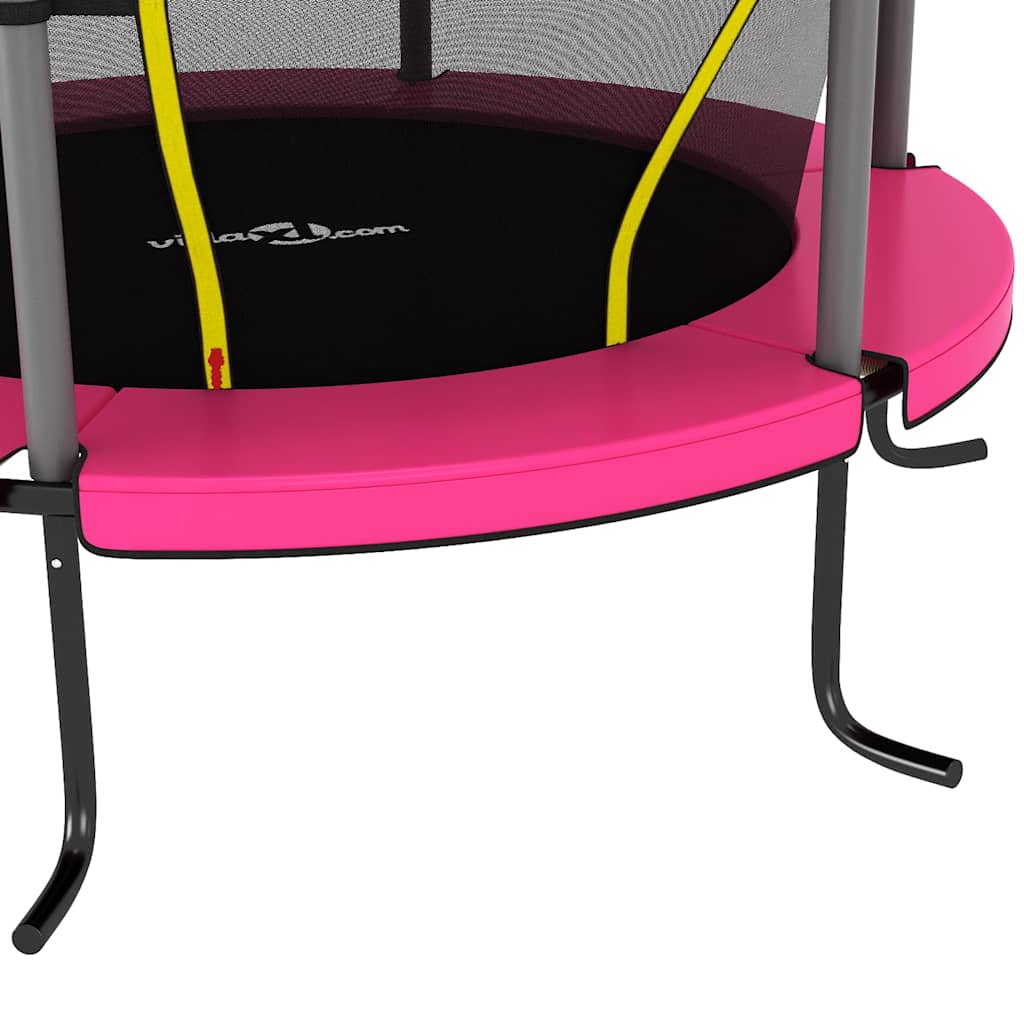 vidaXL Trampoline met veiligheidsnet rond 140x160 cm blauw