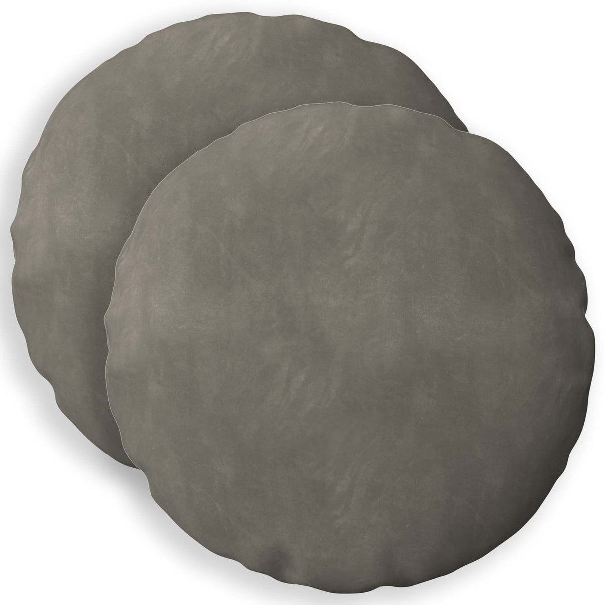 vidaXL Kussen met kussen HEERLEN 2 st Lichtgrijs fluweel