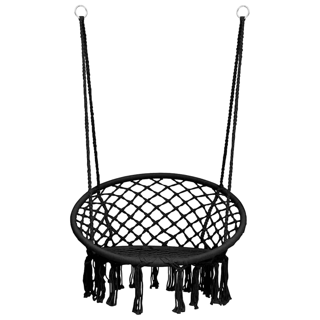 vidaXL Hangstoel 80 cm antracietkleurig
