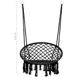 vidaXL Hangstoel 80 cm antracietkleurig