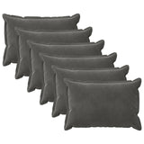 vidaXL Cushion with cushion WOODEN 2 pcs Blue velvet