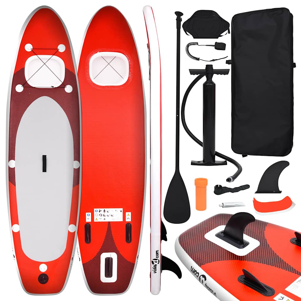 vidaXL Stand Up Paddleboardset opblaasbaar 300x76x10 cm zeeblauw