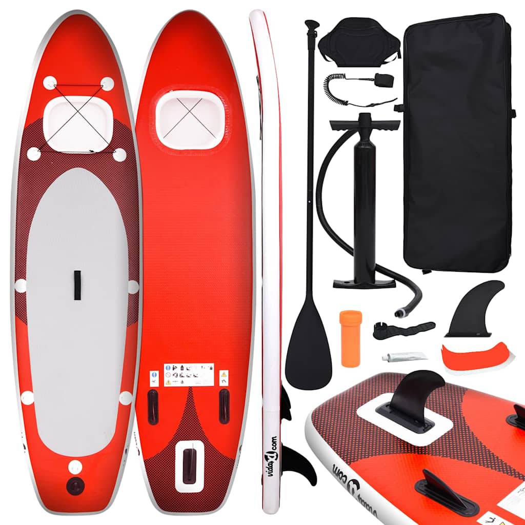 vidaXL Stand Up Paddleboardset opblaasbaar 300x76x10 cm zeeblauw