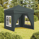 vidaXL Partytent inklapbaar met zijwanden 2x2 m blauw