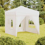 vidaXL Partytent inklapbaar met zijwanden 2x2 m blauw