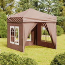 vidaXL Partytent inklapbaar met zijwanden 2x2 m blauw