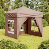 vidaXL Partytent inklapbaar met zijwanden 2x2 m blauw