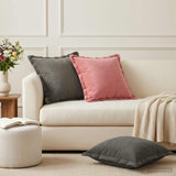 vidaXL Cushion with cushion WOODEN 2 pcs Blue velvet