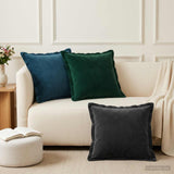 vidaXL Cushion with cushion WOODEN 2 pcs Blue velvet