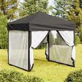 vidaXL Partytent inklapbaar met zijwanden 2x2 m blauw