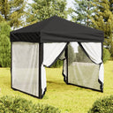 vidaXL Partytent inklapbaar met zijwanden 2x2 m blauw