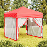 vidaXL Partytent inklapbaar met zijwanden 2x2 m blauw