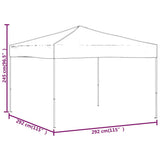 vidaXL Partytent inklapbaar 2x2 m blauw