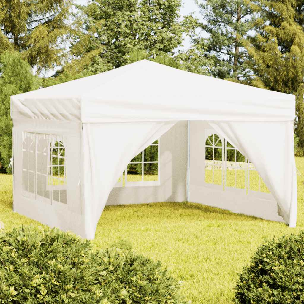 vidaXL Partytent inklapbaar met zijwanden 2x2 m blauw