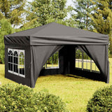 vidaXL Partytent inklapbaar met zijwanden 2x2 m blauw