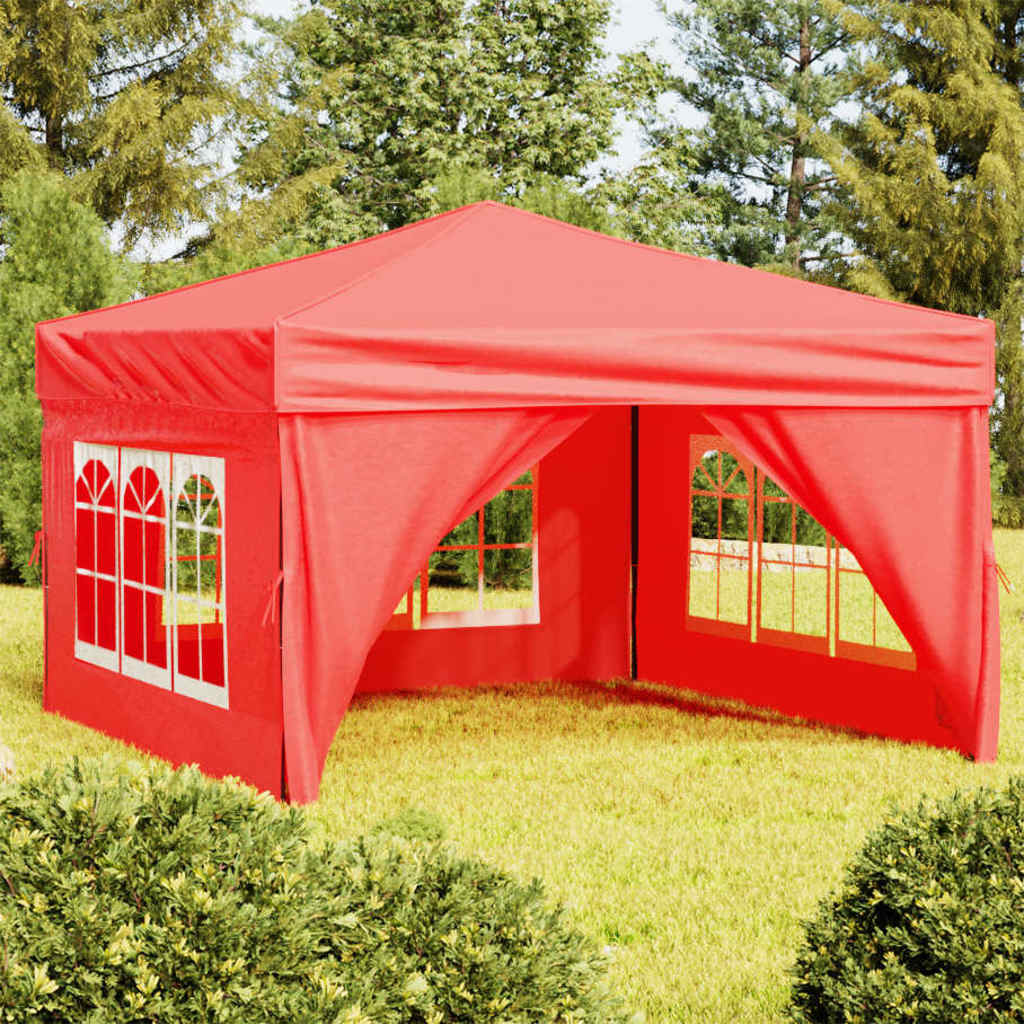 vidaXL Partytent inklapbaar met zijwanden 2x2 m blauw