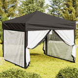 vidaXL Partytent inklapbaar met zijwanden 2x2 m blauw