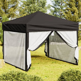 vidaXL Partytent inklapbaar met zijwanden 2x2 m blauw