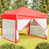 vidaXL Partytent inklapbaar met zijwanden 2x2 m blauw