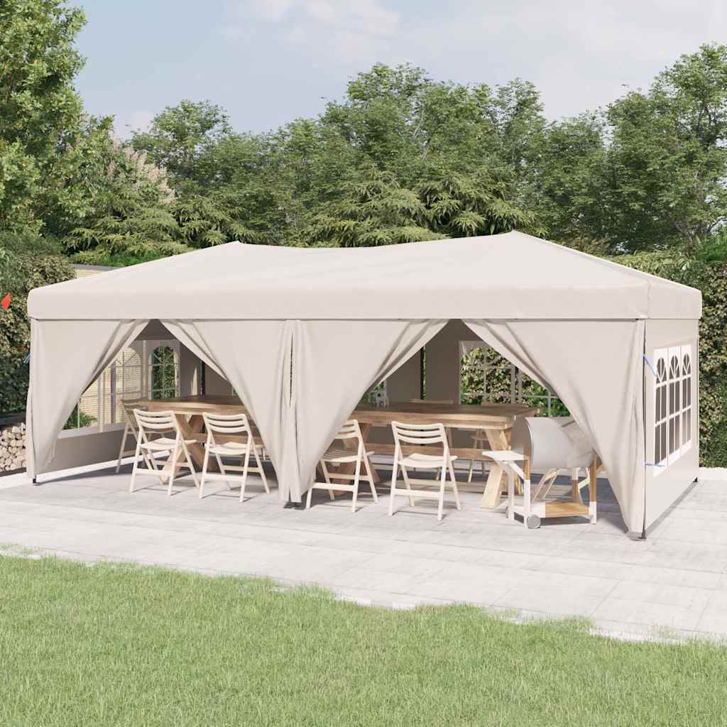 vidaXL Partytent inklapbaar met zijwanden 2x2 m blauw