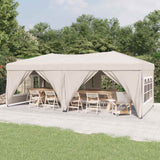 vidaXL Partytent inklapbaar met zijwanden 2x2 m blauw