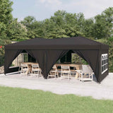 vidaXL Partytent inklapbaar met zijwanden 2x2 m blauw