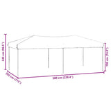 vidaXL Partytent inklapbaar met zijwanden 2x2 m blauw