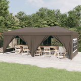 vidaXL Partytent inklapbaar met zijwanden 2x2 m blauw