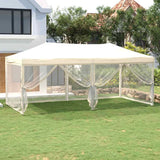 vidaXL Partytent inklapbaar met zijwanden 2x2 m blauw