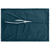 vidaXL Cushion with cushion WOODEN 2 pcs Blue velvet
