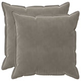 vidaXL Cushion with cushion WOODEN 2 pcs Blue velvet