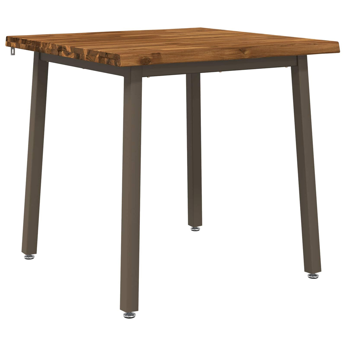 vidaXL 70 x 70 x 75 cm Solid Acacia Wood Natural and Coffee