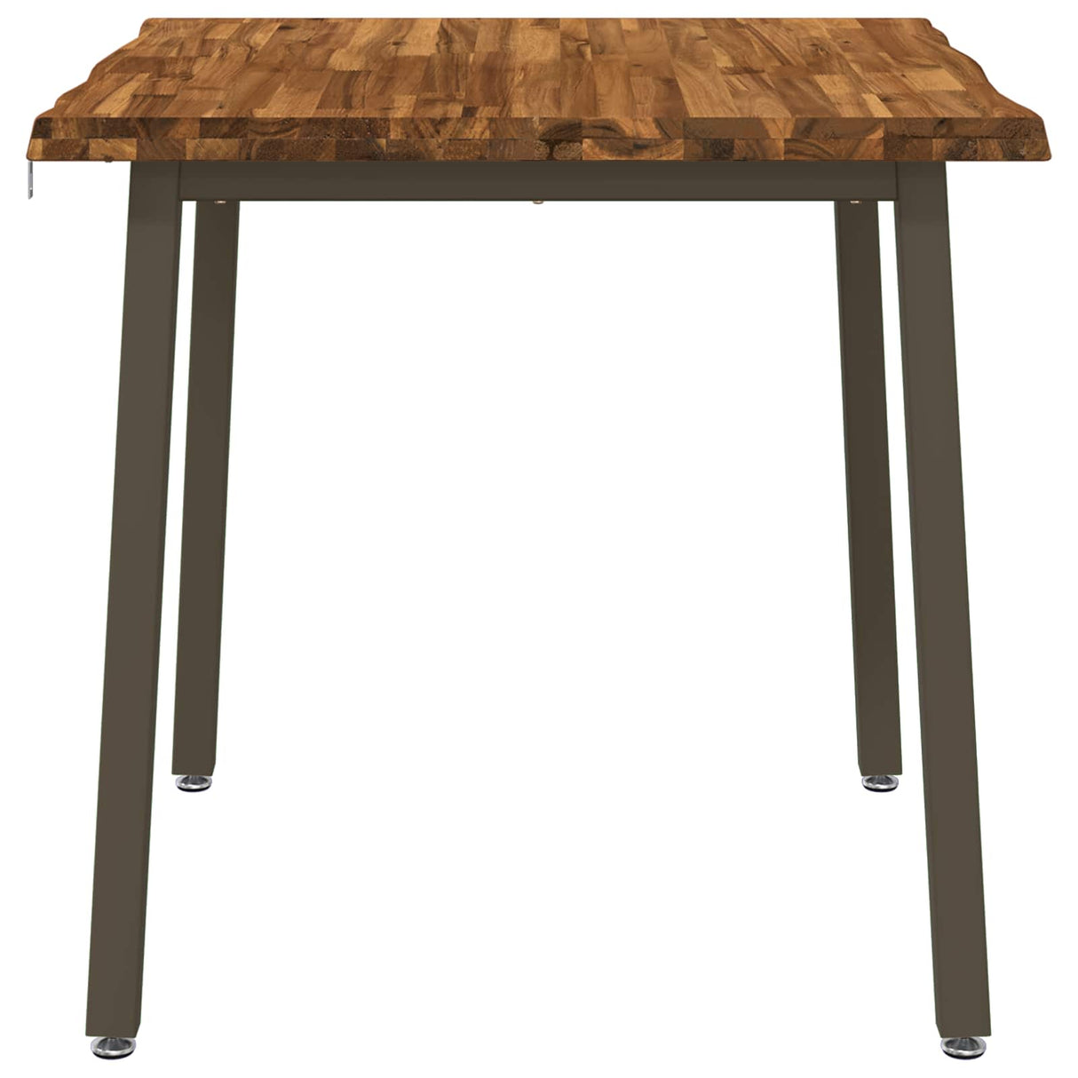 vidaXL 70 x 70 x 75 cm Solid Acacia Wood Natural and Coffee