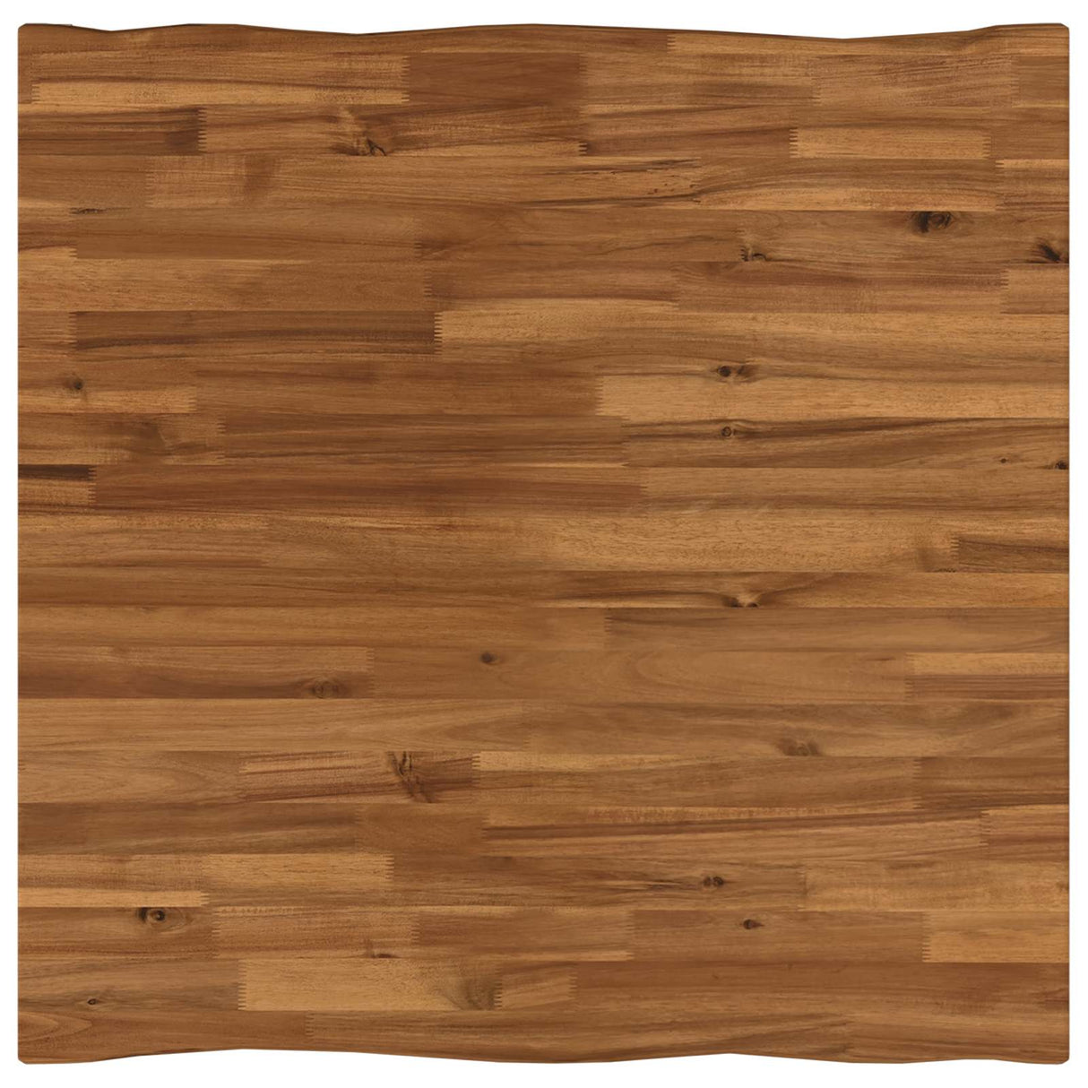 vidaXL 70 x 70 x 75 cm Solid Acacia Wood Natural and Coffee