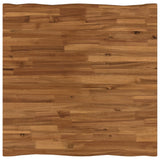 vidaXL 70 x 70 x 75 cm Solid Acacia Wood Natural and Coffee