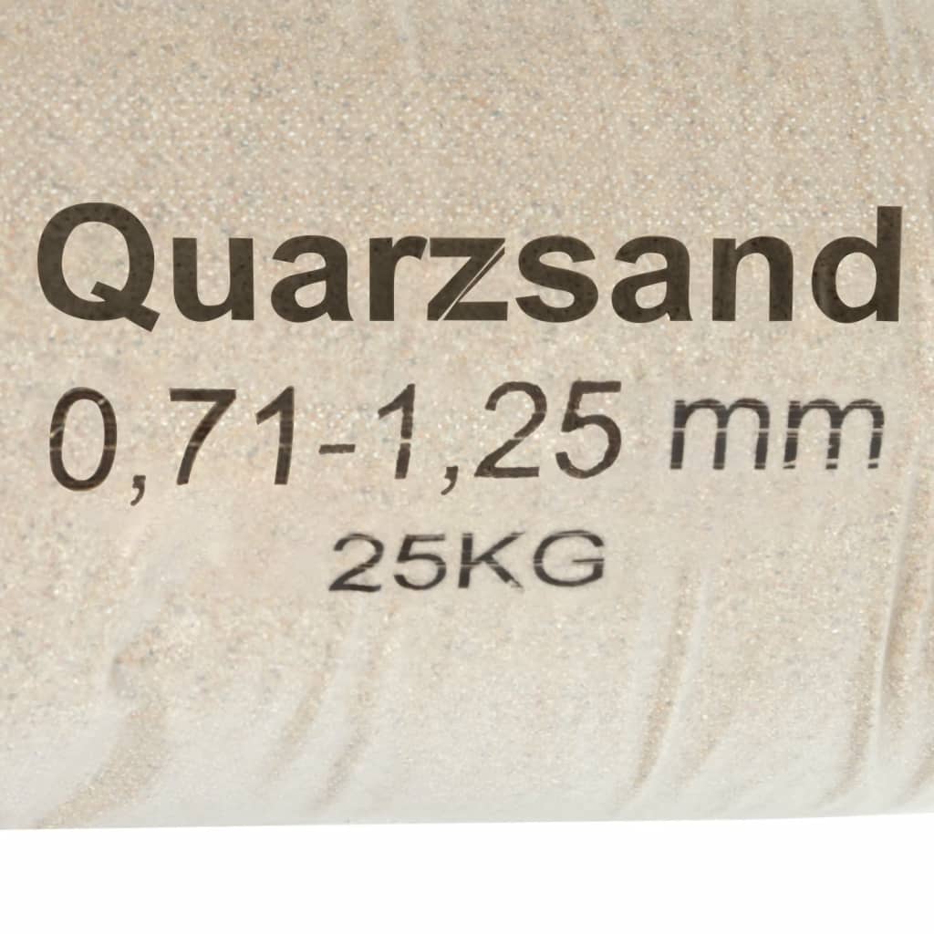 vidaXL Filterzand 25 kg 0,4-0,8 mm