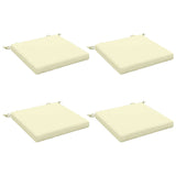 vidaXL 4-Piece Zitkussens SOEST 4 st 100% Polyester Crèmekleurig