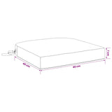 vidaXL 1-delig zitkussen SOEST 100% Polyester Grijs 40 x 40 x 7 cm