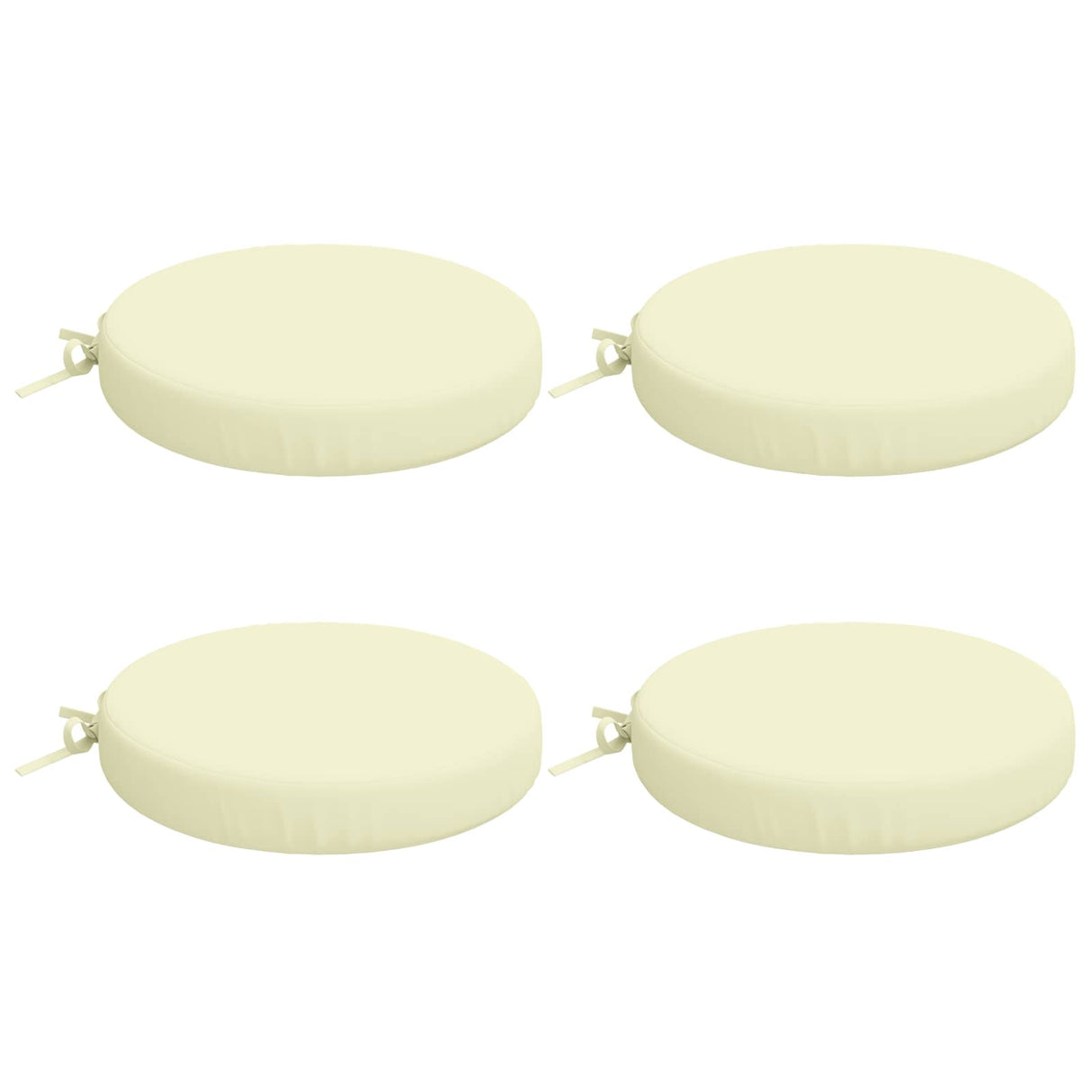 vidaXL 4-Piece Zitkussens SOEST 4 st 100% Polyester Crèmekleurig