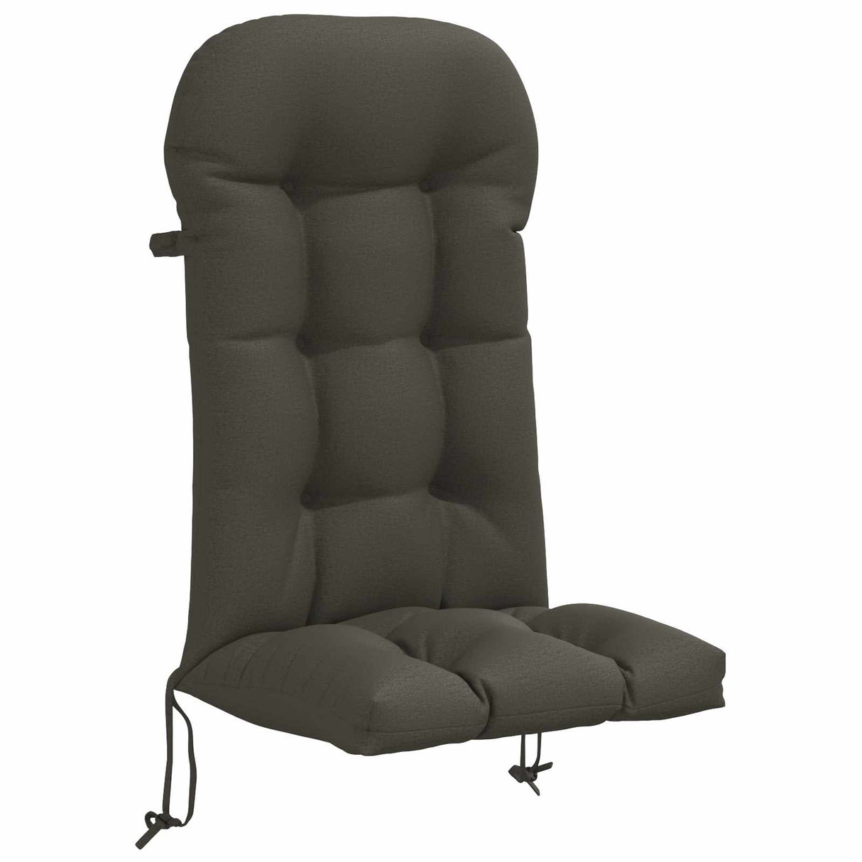 vidaXL Zon Ligzitzak Kussen PUTTEN 100% Polyester Antraciet