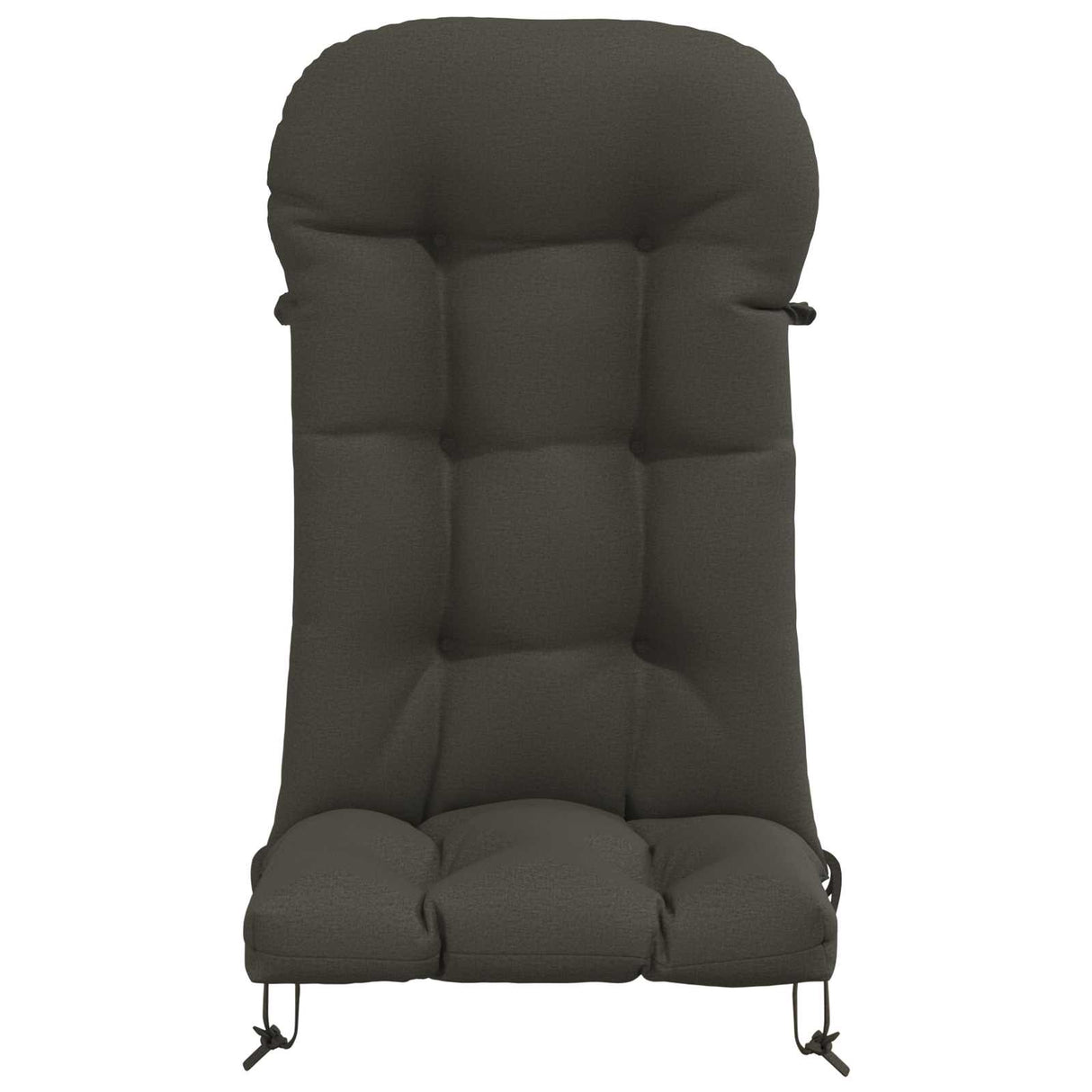 vidaXL Zon Ligzitzak Kussen PUTTEN 100% Polyester Antraciet