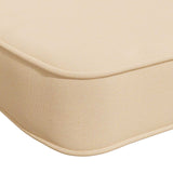 vidaXL 2-delige Bankkussens VUGHT 2 st 100% Polyester Crèmekleurig