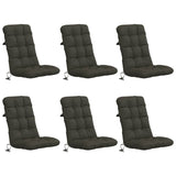 vidaXL 4-piece high-back cushion VIANEN 4 pcs 100% Polyester Anthracite