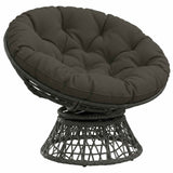 vidaXL Hangstoel Kussen VIANEN 100% Polyester Antraciet Ø 80 x 12 cm