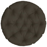 vidaXL Hangstoel Kussen VIANEN 100% Polyester Antraciet Ø 80 x 12 cm