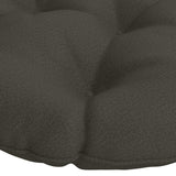 vidaXL Hangstoel Kussen VIANEN 100% Polyester Antraciet Ø 80 x 12 cm